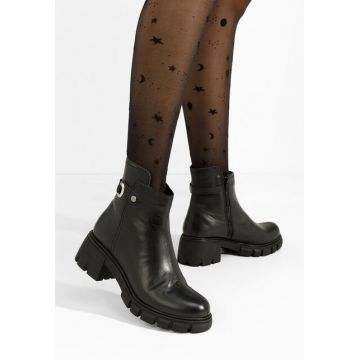 Ghete dama piele Netalia V2 negre