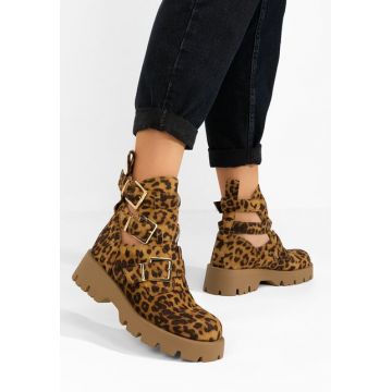 Ghete dama toamna Audrie leopard