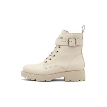 Ghete de piele cu bareta cu catarama