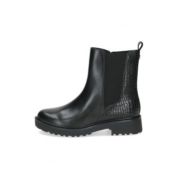 Ghete de piele cu segment textil