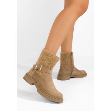 Ghete imblanite dama Sherill V2 camel