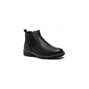 Botine cu glezna joasa pentru barbati  11-24715-01 - Piele naturala - 42 EU - Negru