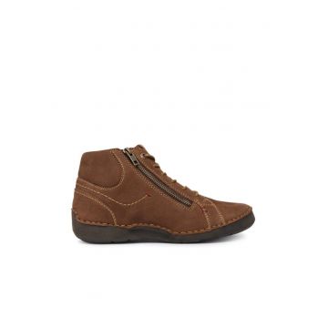 Botine dama -  piele naturala - maro