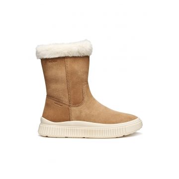 Cizme de piele cu fermoar