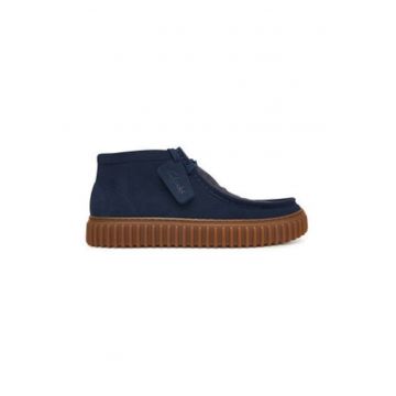 Ghete barbatesti  piele naturala - bleumarin