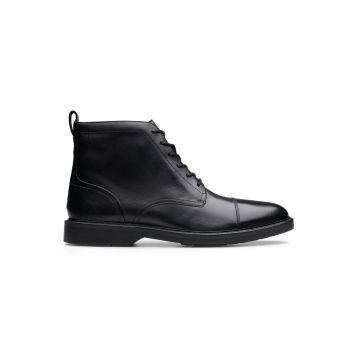 Ghete barbatesti -  piele naturala - negru -