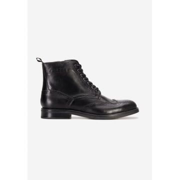 Ghete barbati piele Adovin negre