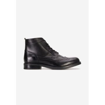 Ghete barbati piele Lester negre