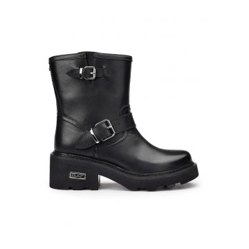 Ghete biker de piele Grace 3925