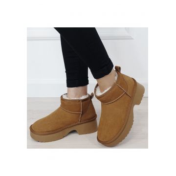 Ghete camel din piele naturala W5878 114 18273