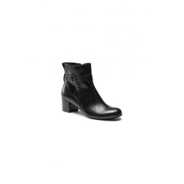 Ghete dama  303172534 - Piele naturala - Negru