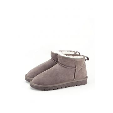 Ghete dama din piele naturala B-W5821 118 Caffe latte 6674