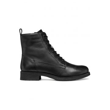 Ghete dama pana la glezna -  305319234 - piele naturala - negru
