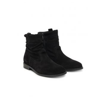 Ghete dama pana la glezna -  305411716 - piele naturala - negre