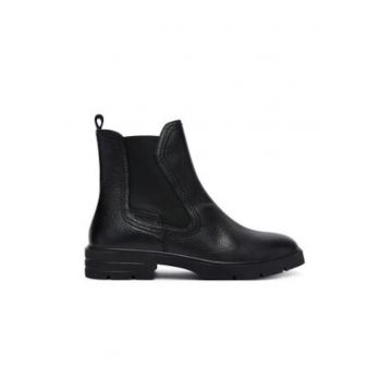 Ghete dama pana la glezna -  305412010 - piele naturala - negru