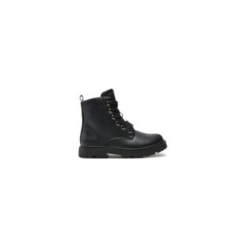 Ghete de drumetie pentru fete -  304425967 - piele ecologica - negru