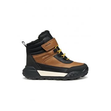 Ghete de piele ecologica cu insertii textile