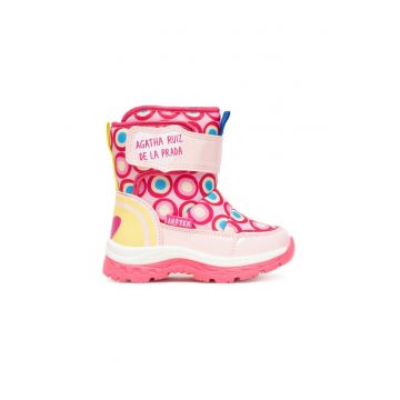 Ghete de zapada pentru fete -  305467072 - piele ecologica - multicolor