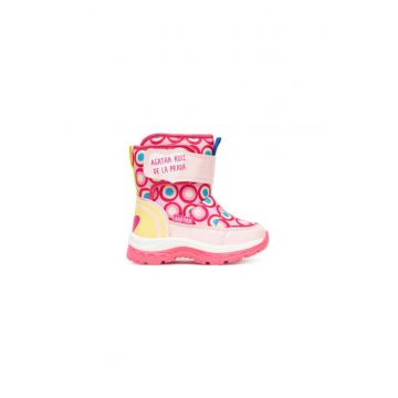 Ghete de zapada pentru fete -  305467072 - piele ecologica - multicolor