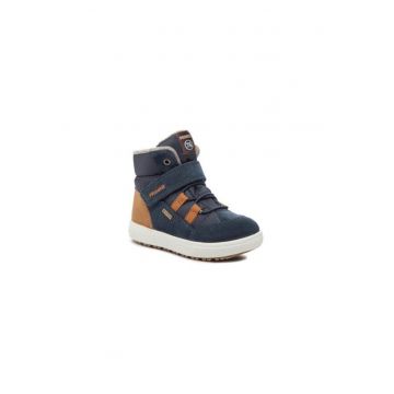 Ghete pentru baieti -  303232504 - textil - albastru/maro