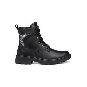 Ghete pentru fete -  305322500 - piele ecologica - negru