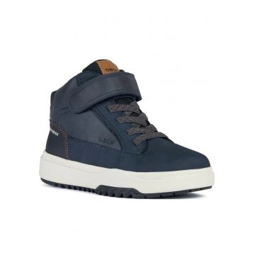 Ghete sport baieti  piele naturala/poliuretan/poliester - bleumarin -