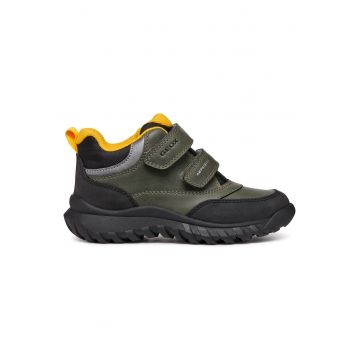 Ghete sport pentru baieti -  piele ecologica - multicolor