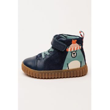 Botine cu piele intoarsa si sireturi elastice Cove Botine cu piele intoarsa si sireturi elastice Cove