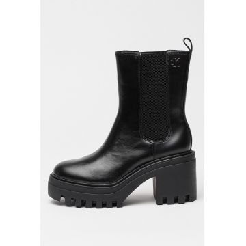 Botine dama  casual - piele naturala - negru