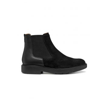 Ghete Chelsea de piele si piele intoarsa