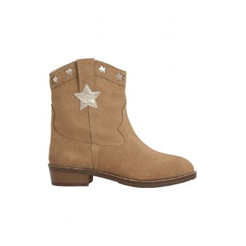 Ghete cowboy din piele intoarsa Ghete cowboy din piele intoarsa