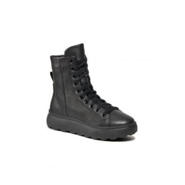Ghete dama 302893560 -  Piele intoarsa - Negru -