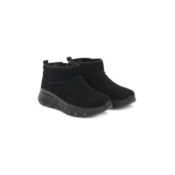 Ghete dama 305413970 -  Piele naturala - Negru