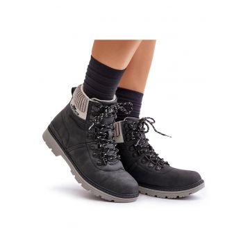 Ghete dama Lee Cooper - izolate - negre - piele ecologica