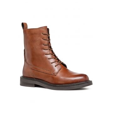 Ghete dama pana la glezna -  304066450 - piele naturala - maro