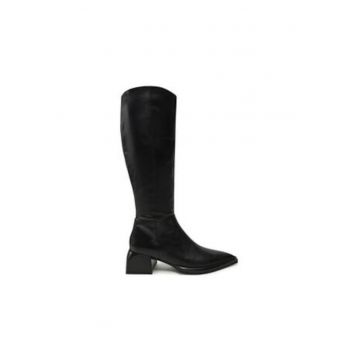 Ghete de dama -  304624834 - piele naturala - negru -
