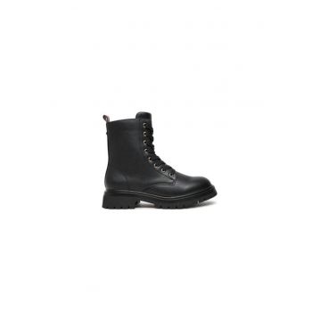 Ghete de drumetie pentru fete -  304428012 - piele ecologica - negru -
