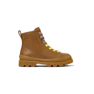 Ghete de piele cu aplicatie logo discreta Brutus 609