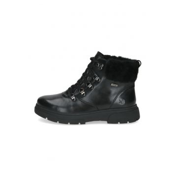 Ghete de piele cu insertie de plus