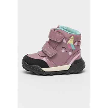 Ghete de piele ecologica cu velcro Ghete de piele ecologica cu velcro