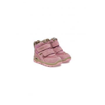 Ghete de zapada pentru fete -  305464330 - piele naturala - roz