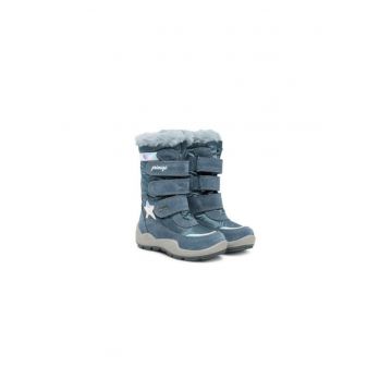 Ghete de zapada pentru fete -  305466136 - piele naturala - albastru