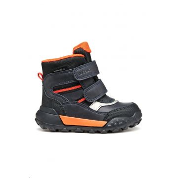 Ghete din piele ecologica cu segmente cu inchidere velcro