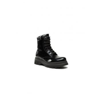 Ghete pentru fete -  303152604 - piele ecologica - negru