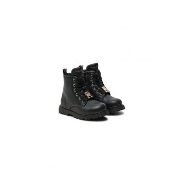 Ghete pentru fete -  304425950 - piele ecologica - negru