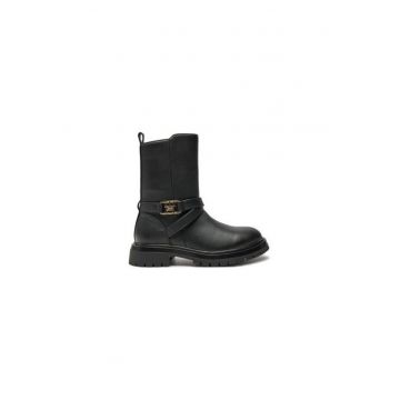 Ghete pentru fete -  304426247 - piele ecologica - negru