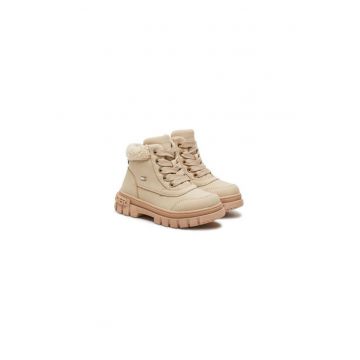 Ghete pentru fete -  304427480 - piele ecologica - bej -