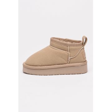 Ghete pull-on din piele intoarsa ecologica Ghete pull-on din piele intoarsa ecologica