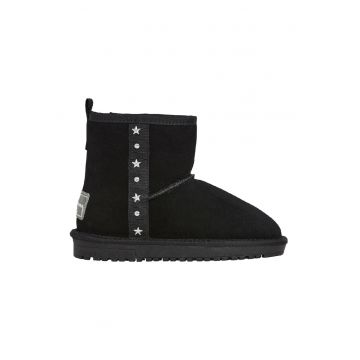 Ghete slip-on din piele intoarsa cu tinte Ghete slip-on din piele intoarsa cu tinte
