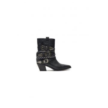 Ghete dama  305075024 - Piele ecologica - 38 EU - Negru Ghete dama  305075024 - Piele ecologica - 38 EU - Negru